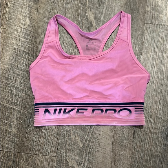 Nike Pink Performance Sports Bra - Picture 1 of 3